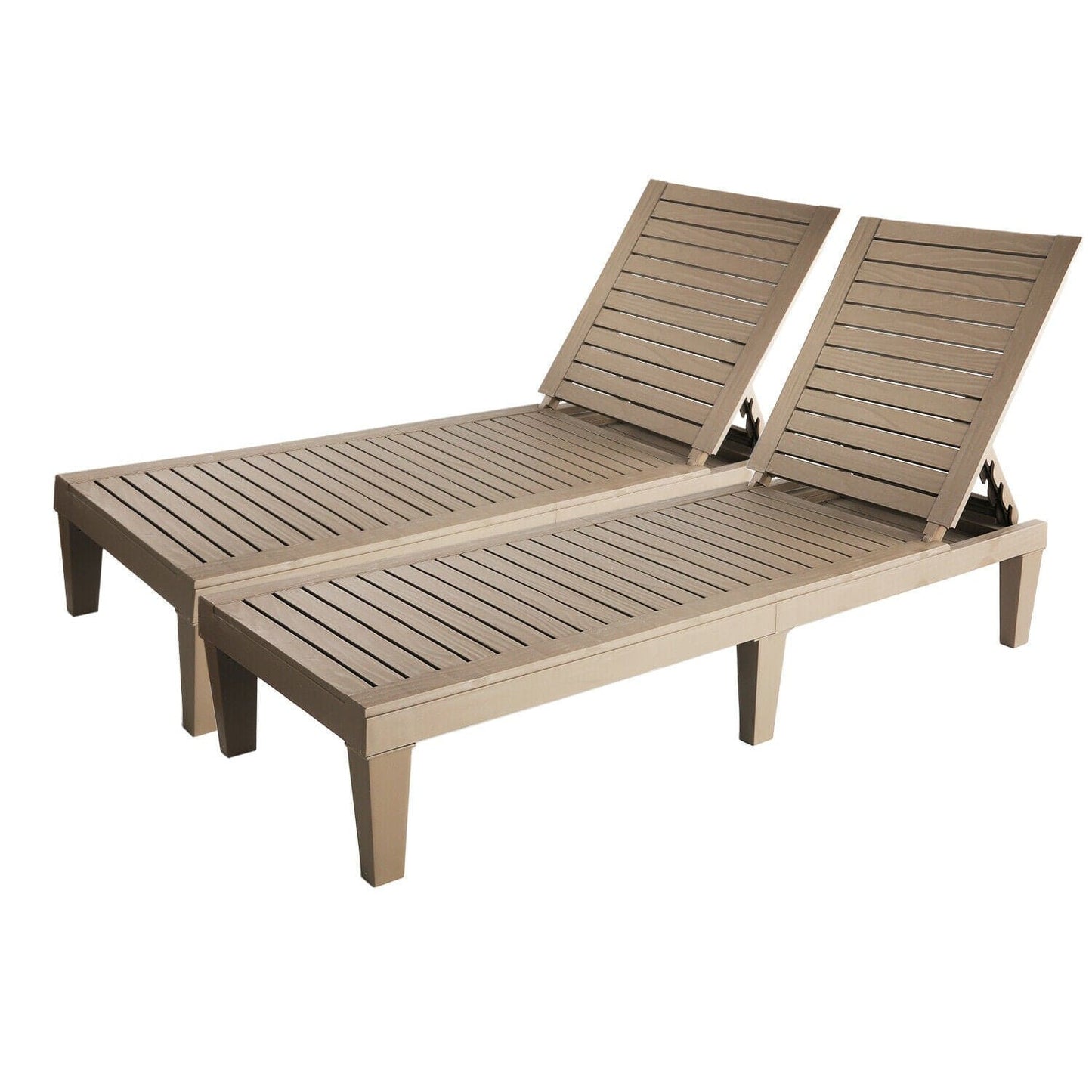 Luxury Folding Outdoor Chaise Lounge Chair 2 Pcs - Merchandise Plug