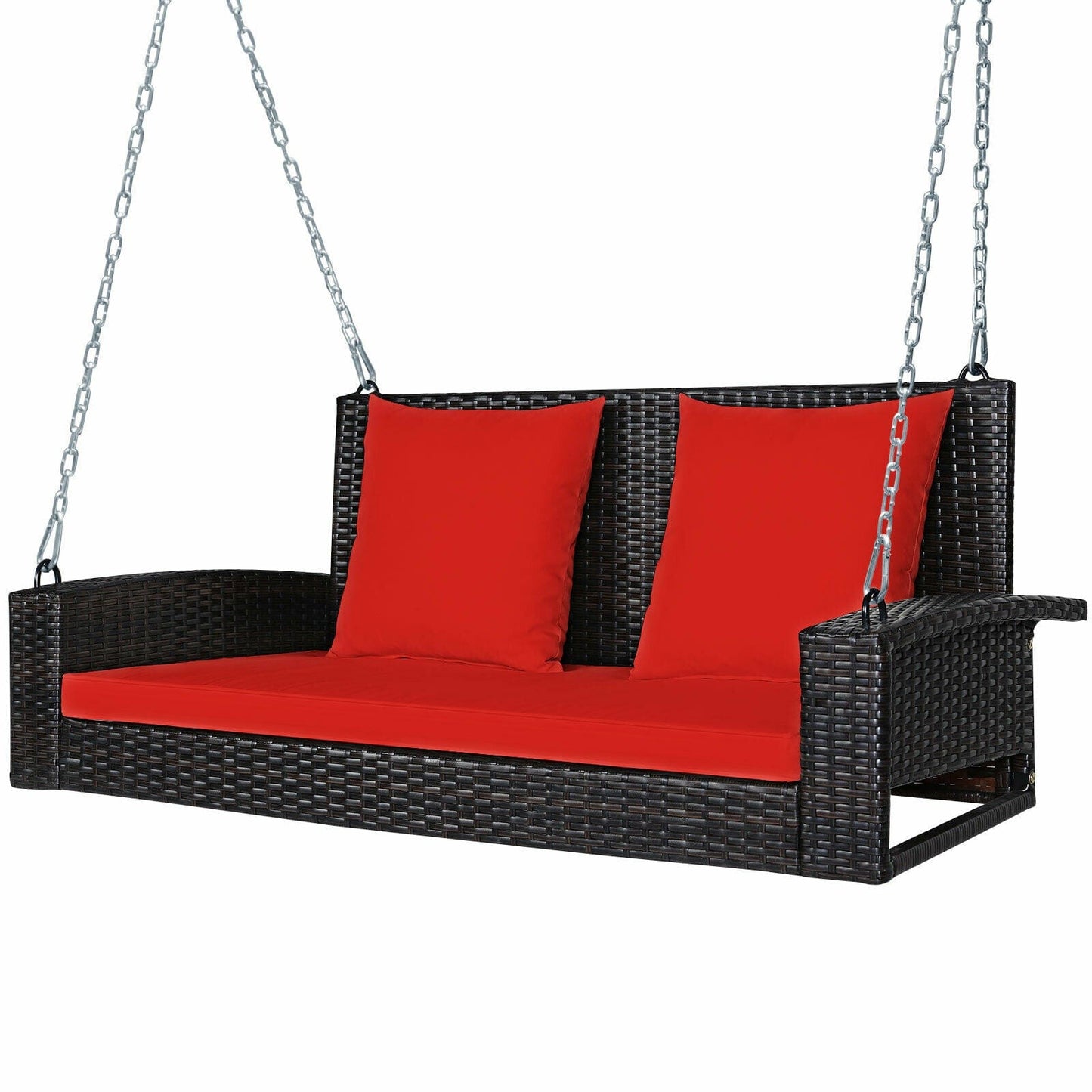 Luxury Outdoor Garden Porch Patio Wicker Bench Swing - Merchandise Plug