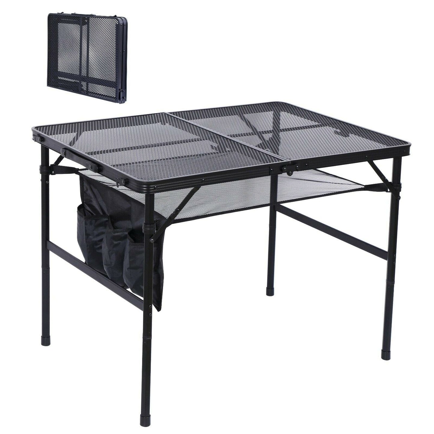 Portable Large Modern Outdoor Foldable Metal Picnic Table - Merchandise Plug