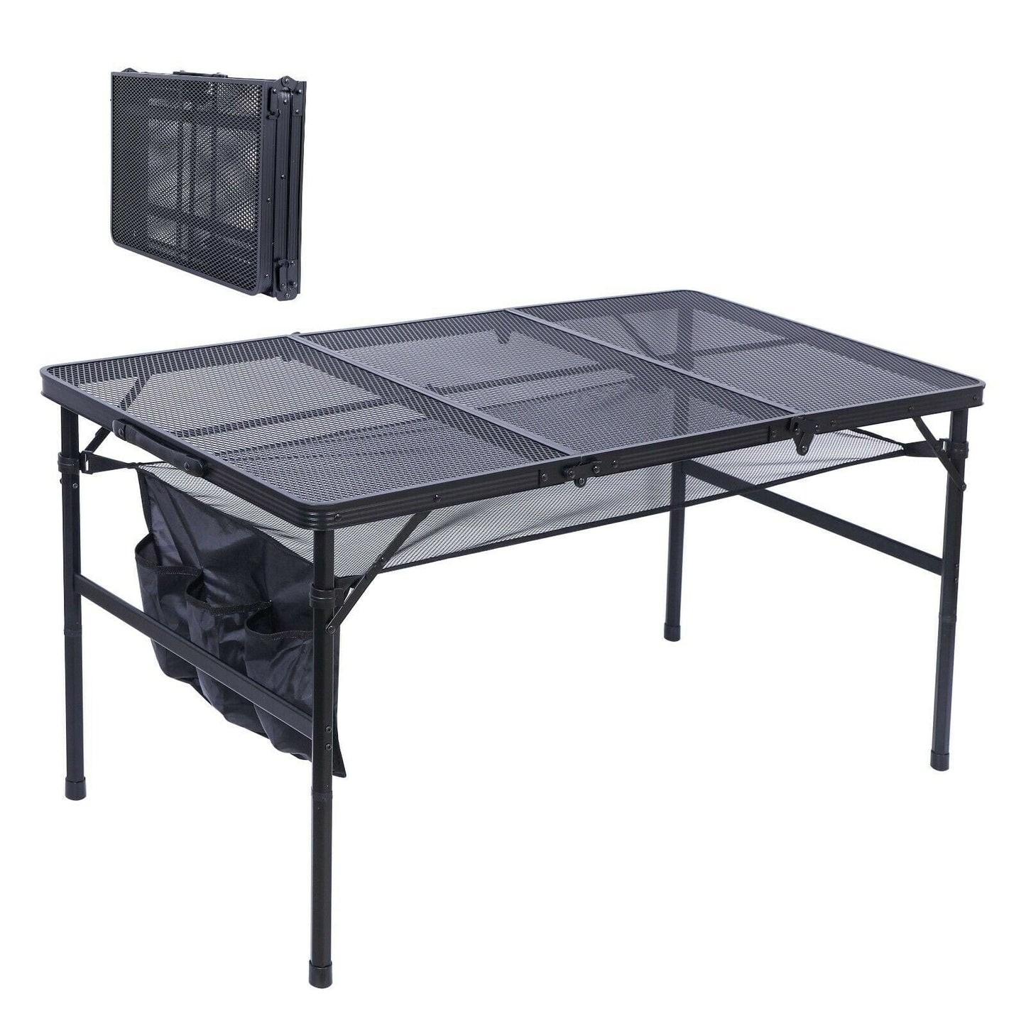 Portable Large Modern Outdoor Foldable Metal Picnic Table - Merchandise Plug