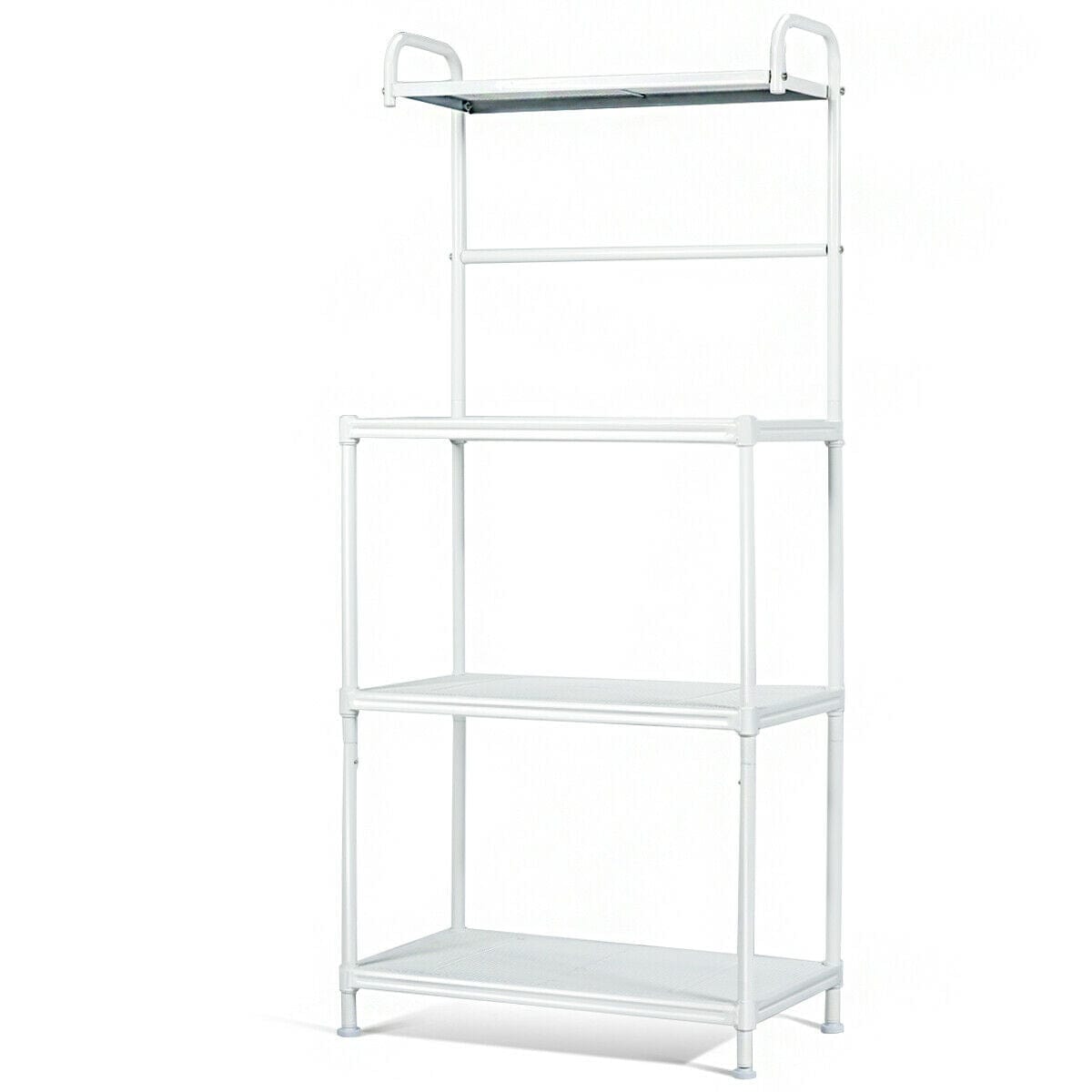 Stainless Steel Kitchen Microwave Storage Cart Utility Stand - Merchandise Plug