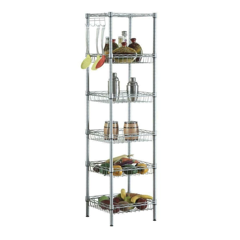Large Capacity Kitchen Corner Shelf Storage Ingredient Organizer - Merchandise Plug