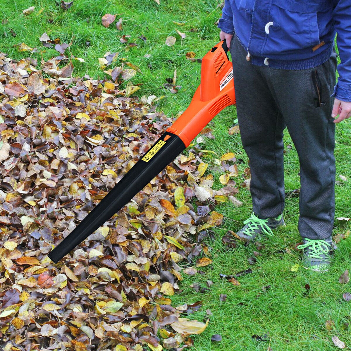 Powerful Cordless Electric Outdoor Garden Leaf Vacuum Blower Combo - Merchandise Plug