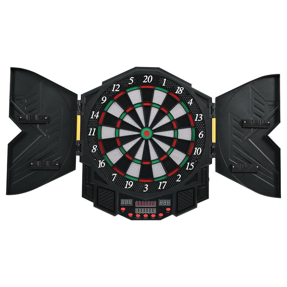 Exclusive Compact Electronic Game Room Dart Board Cabinet Set - Merchandise Plug