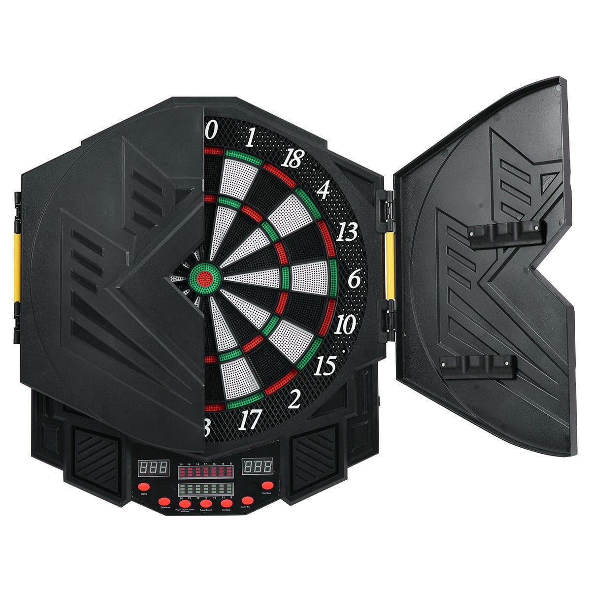 Exclusive Compact Electronic Game Room Dart Board Cabinet Set - Merchandise Plug