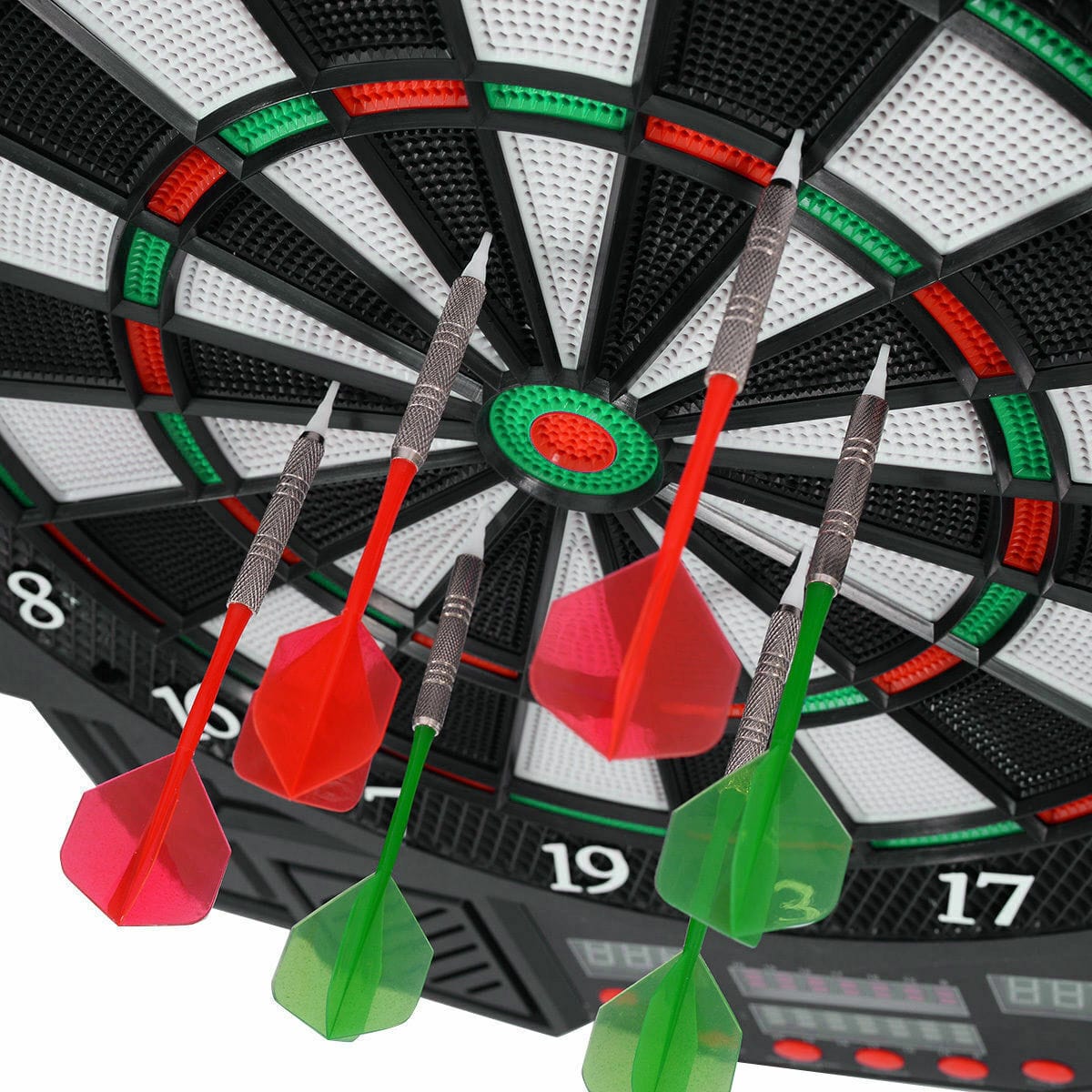 Exclusive Compact Electronic Game Room Dart Board Cabinet Set - Merchandise Plug