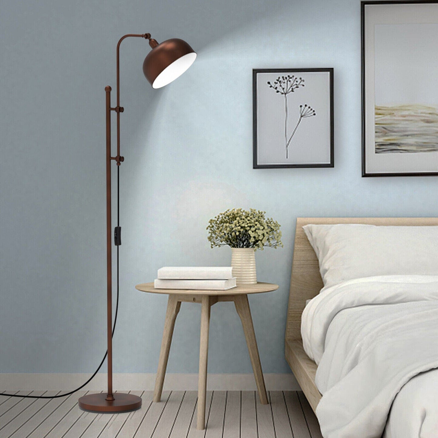 Industrial Themed Standing Pole Light Floor Lamp - Merchandise Plug