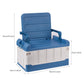 Spacious Indoor / Outdoor Collapsible Trunk Storage Bin Container With Seat - Merchandise Plug