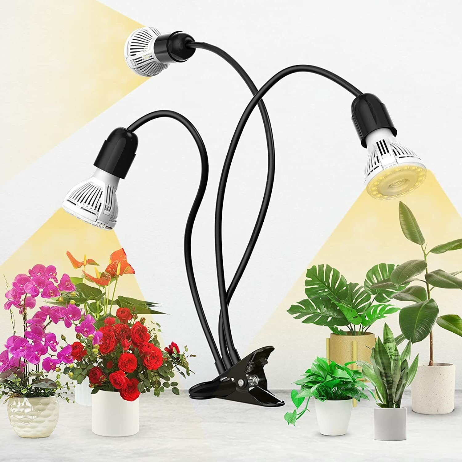 Full Spectrum Gooseneck LED Indoor Greenhouse Plant Grow Lamp Lights - Merchandise Plug