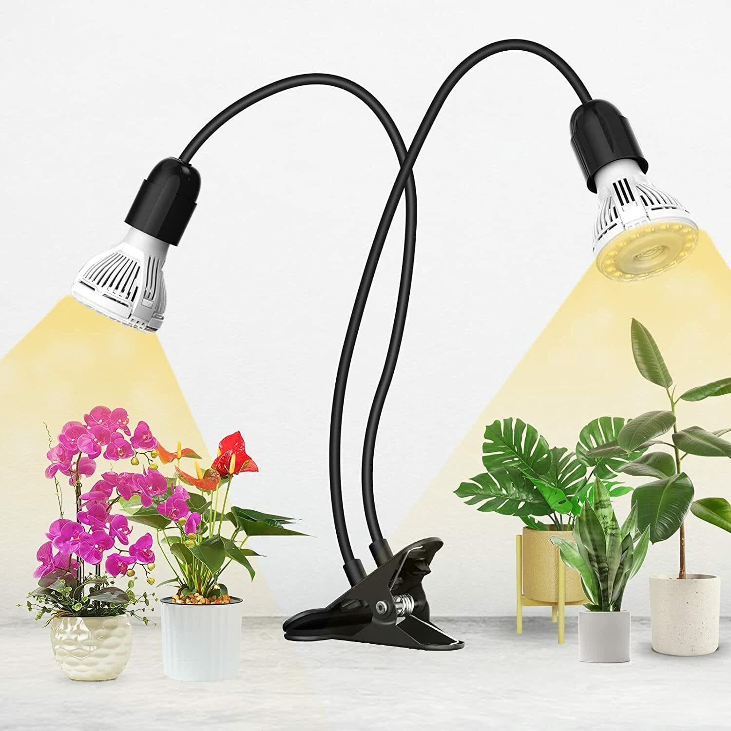 Full Spectrum Gooseneck LED Indoor Greenhouse Plant Grow Lamp Lights - Merchandise Plug