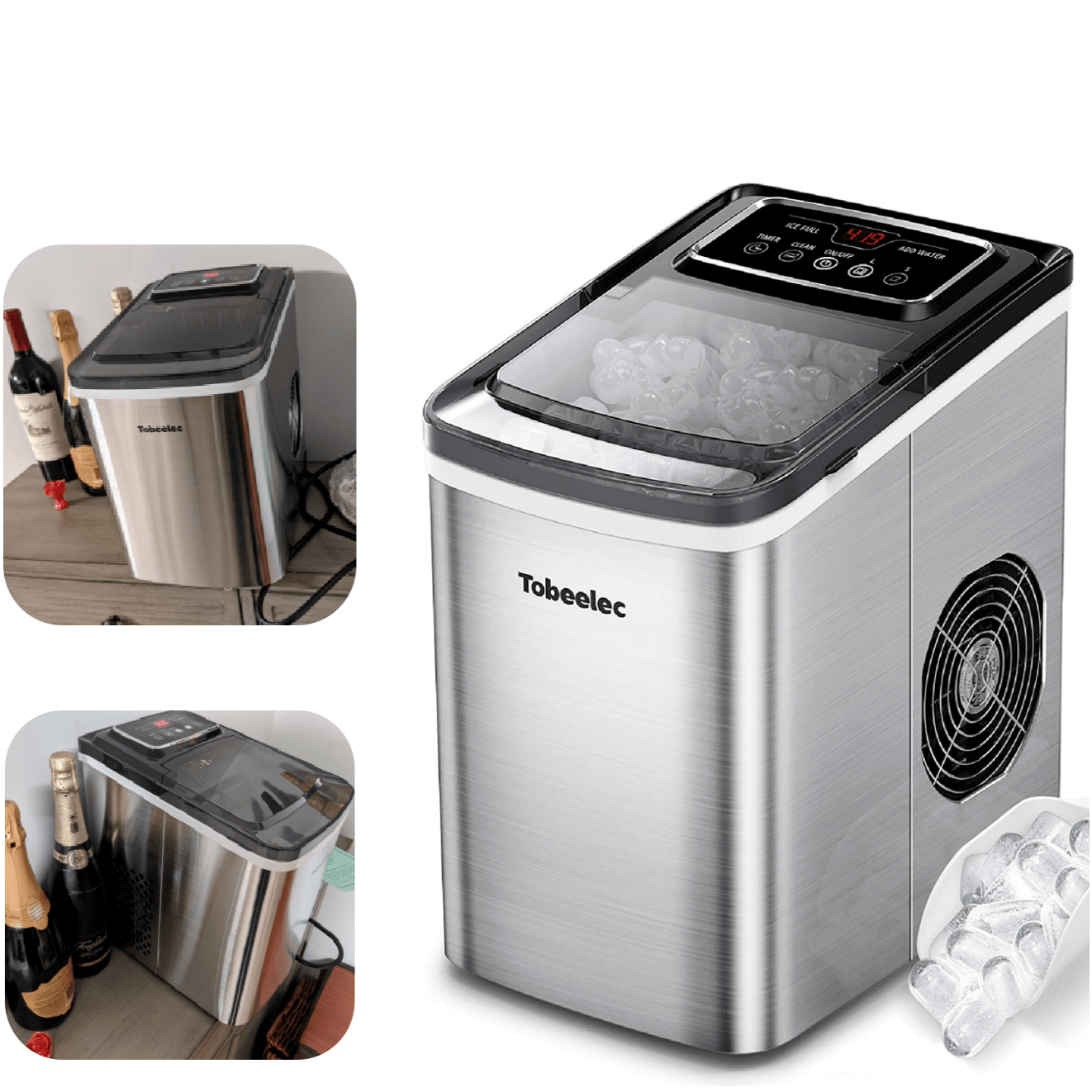 Small Portable Countertop Ice Maker Machine - Merchandise Plug