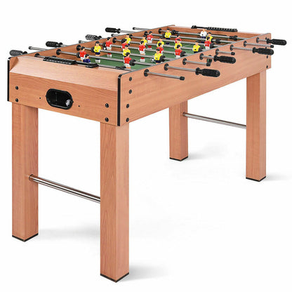 Kids Compact Wooden Indoor Mini Foosball Table Set - Merchandise Plug