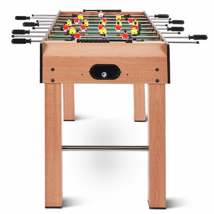 Kids Compact Wooden Indoor Mini Foosball Table Set - Merchandise Plug