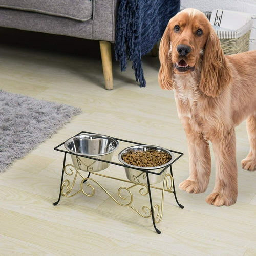 Elevated Dog Food Bowl Holder Stand - Merchandise Plug