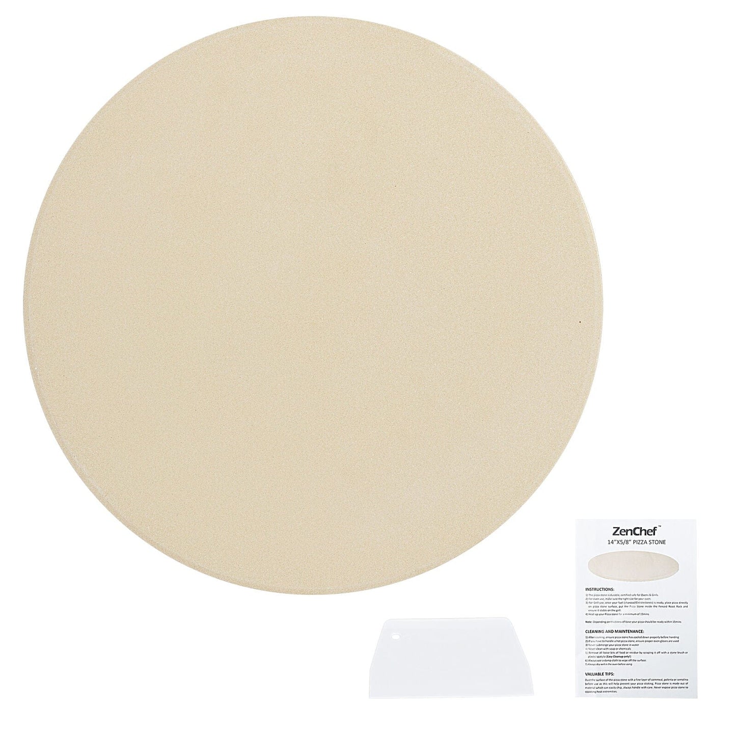 Round Pizza Baking Stone For Oven - Merchandise Plug