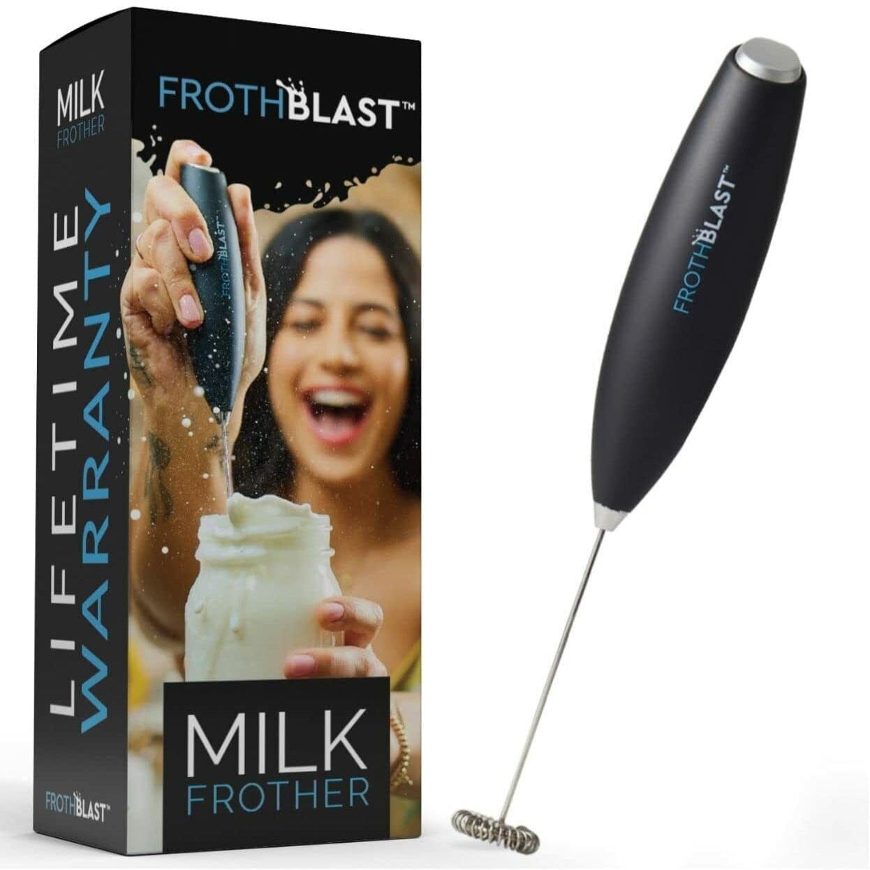 Battery Operated Handheld Electric Milk Frother - Merchandise Plug