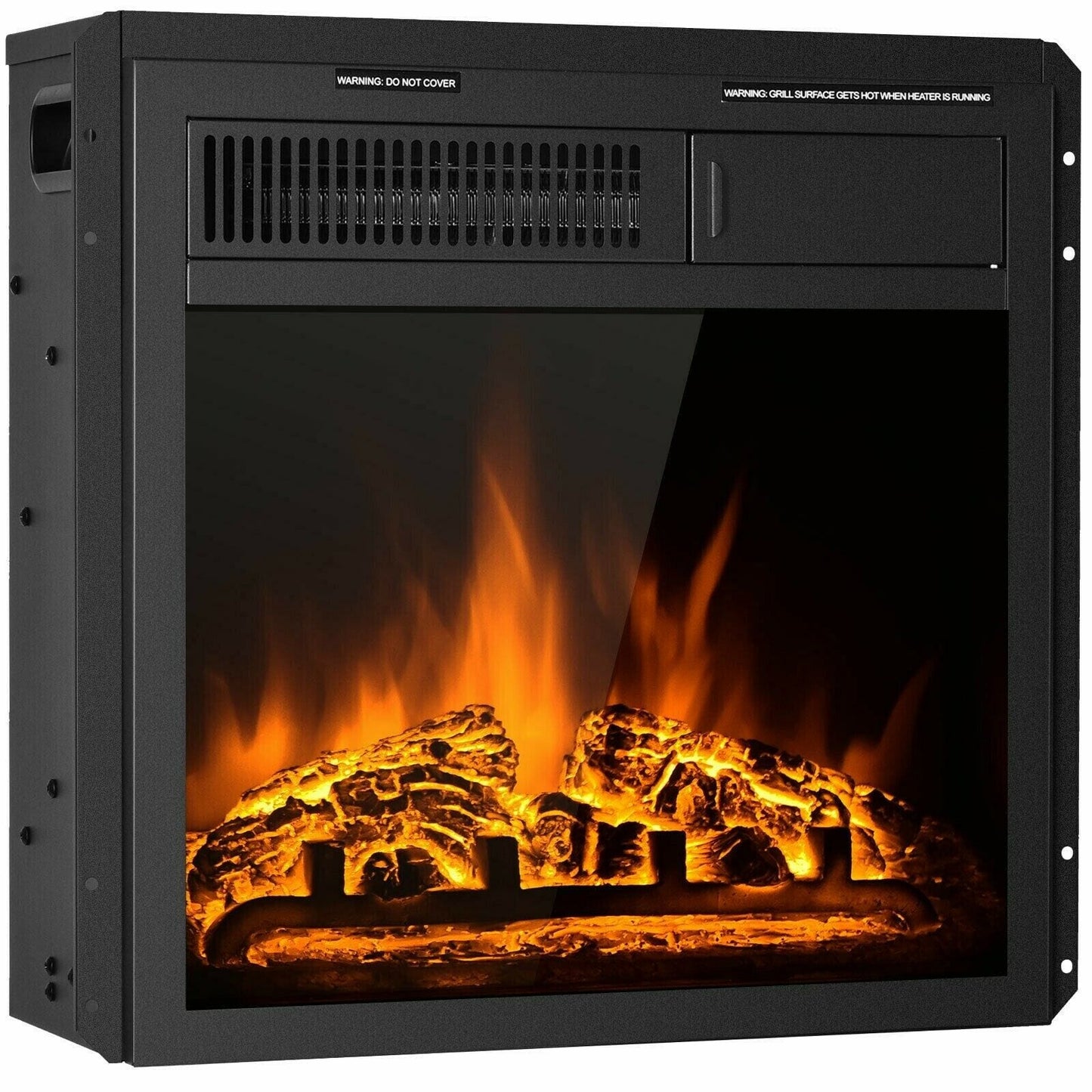 Premium LED Electric Fireplace Insert - Merchandise Plug